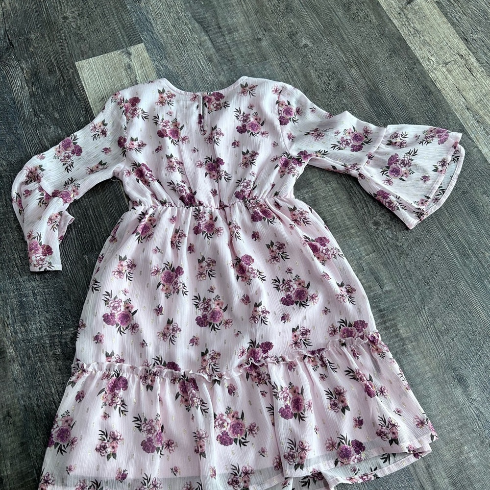 Wonder Nation Pink Floral Kids Dress - Picture 4 of 4